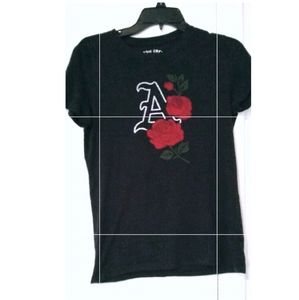 Rose Print Aeropostale Classic Crew Shirt